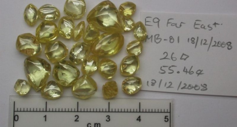 Gibb River Diamonds (ASX:GIB) Ellendale 9: Yellow Diamonds from the East Lobe (Far East Pit)